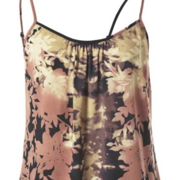 CAbi Pink Sunset Shadow Floral Cami Tank Style 553 - Picture 2 of 10
